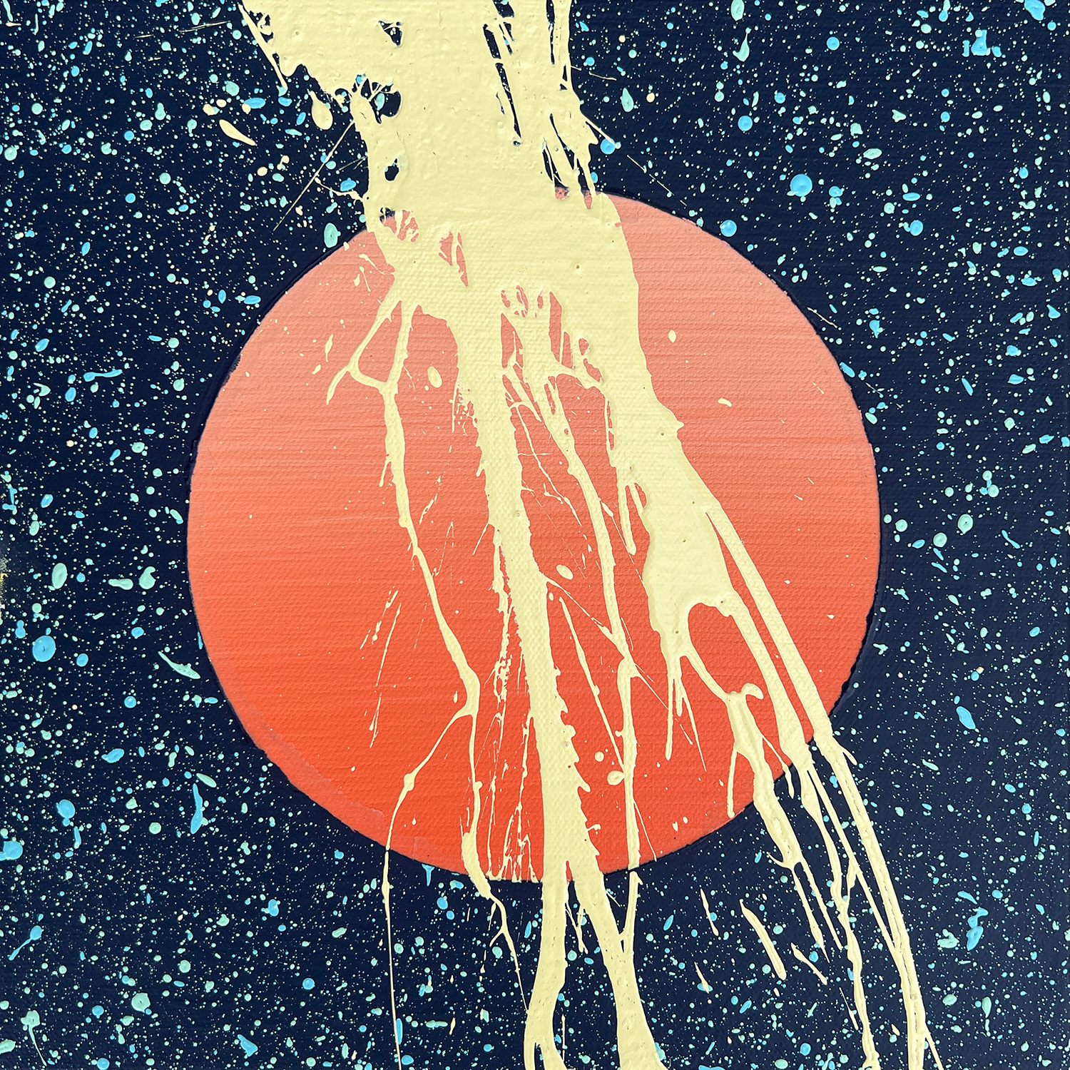 "Cosmic Lightning" - 10" x 10"