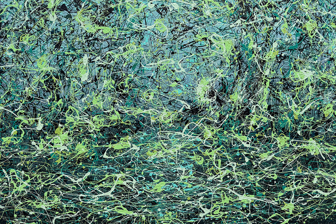 No. 106 - "Luminous Bog" - 48" x 72"