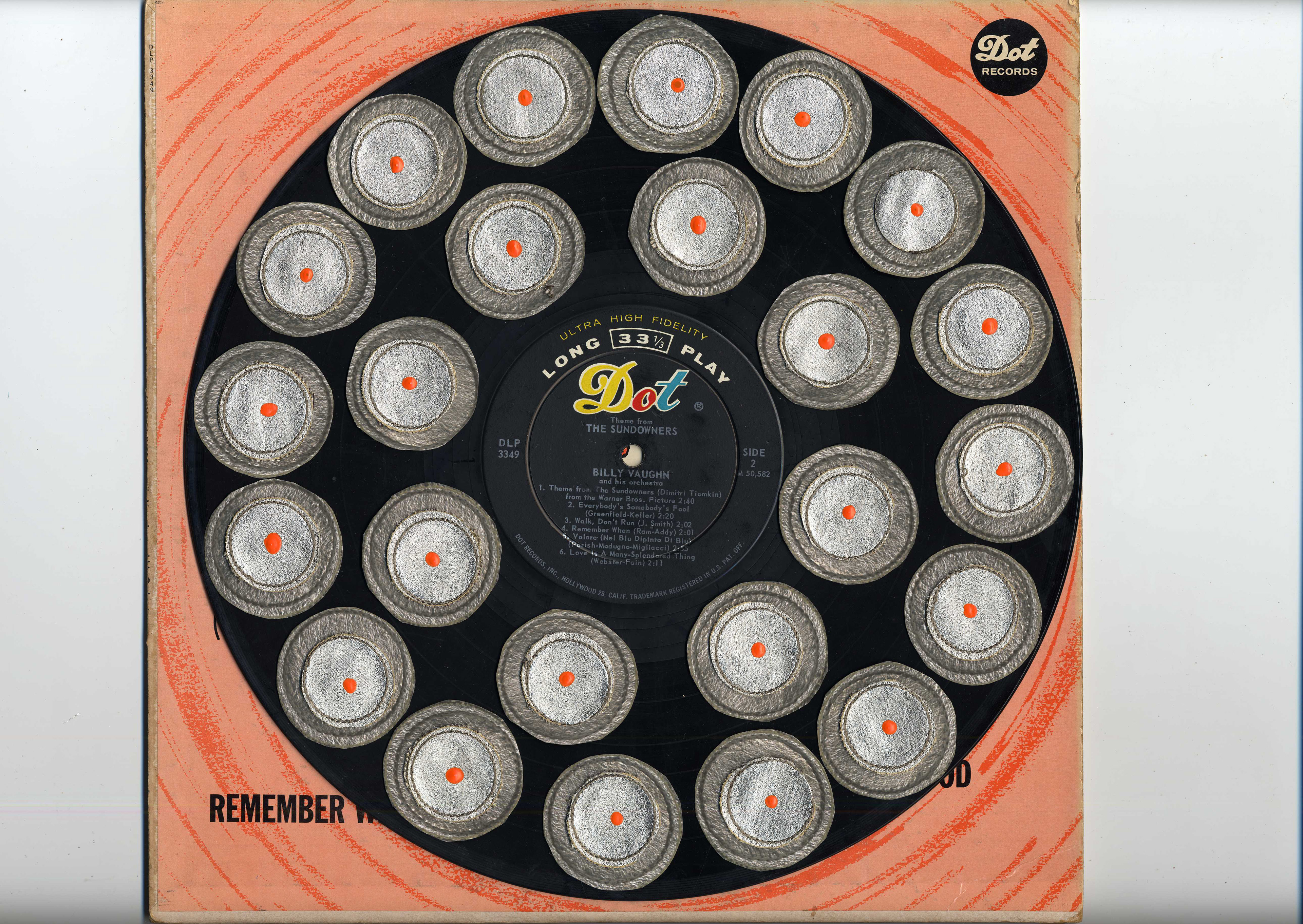The Space Beeween 3, 2023, record sleeve, fabric, matte paper, digital imagery, Mixed Media 3/7, 17 x 22 inches, ID 2300003