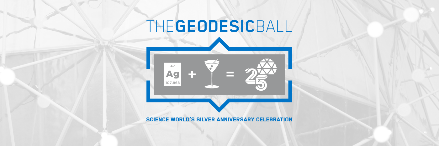 As part of the 25th anniversary celebrations, The Geodesic Ball's visual identity was an extension of the 25th anniversary branding.