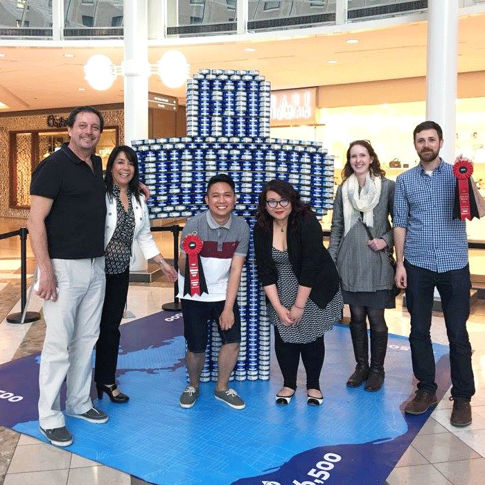 Our team received the 2016 CANstruction Architects Award.