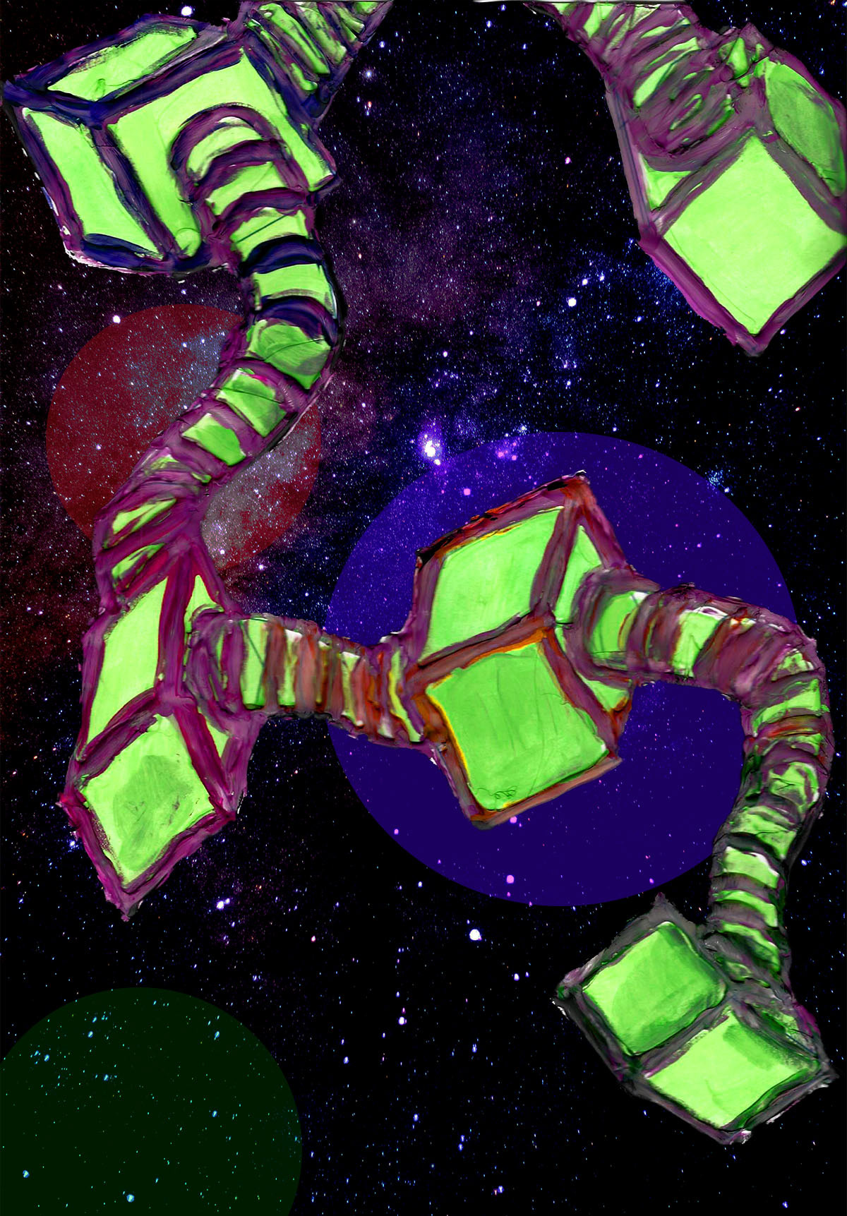 Shoots. Mixed Media Digital Print, 4x8.5".