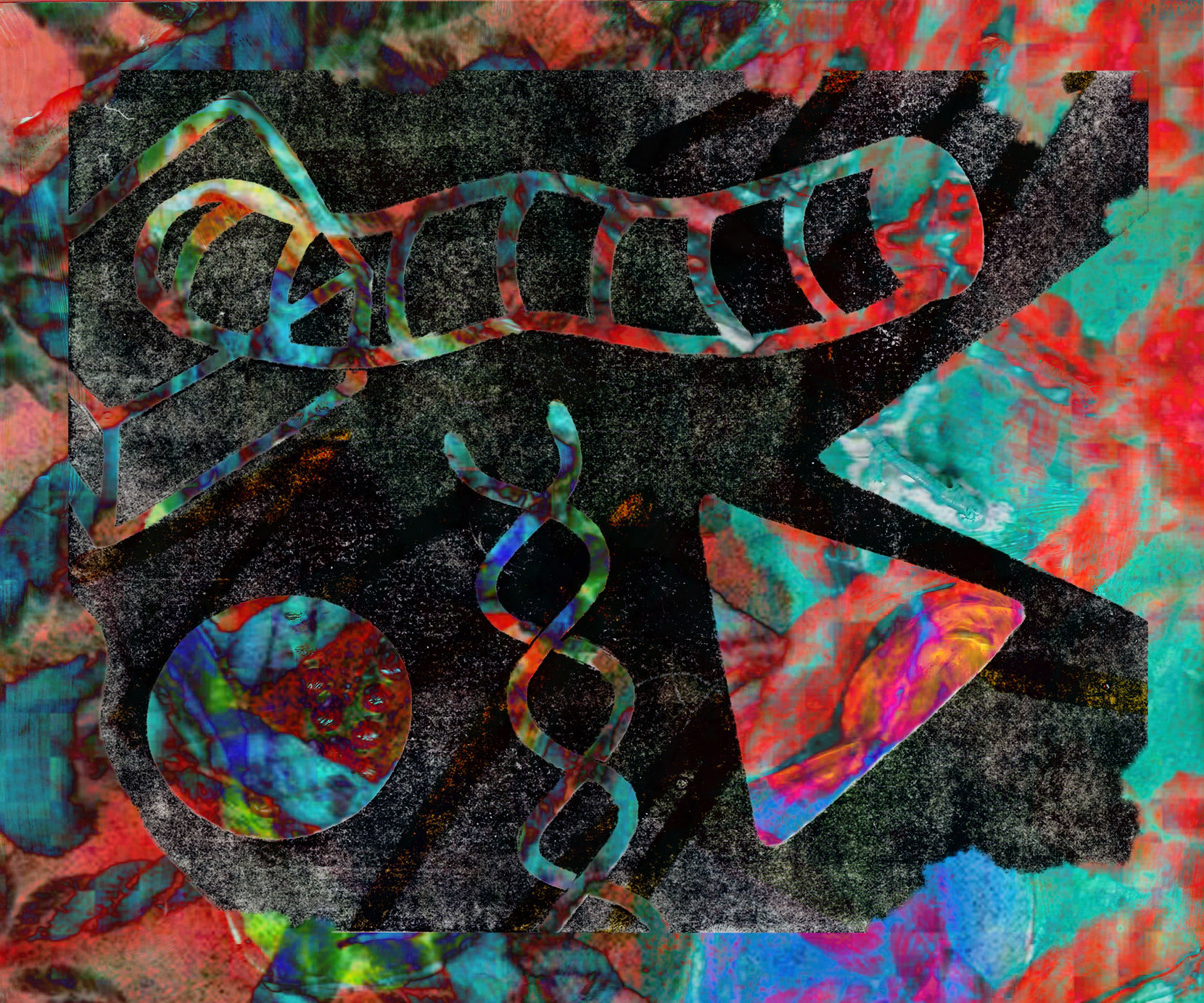 Psychedelic Tunnels. Digital Print, 10x8.5".