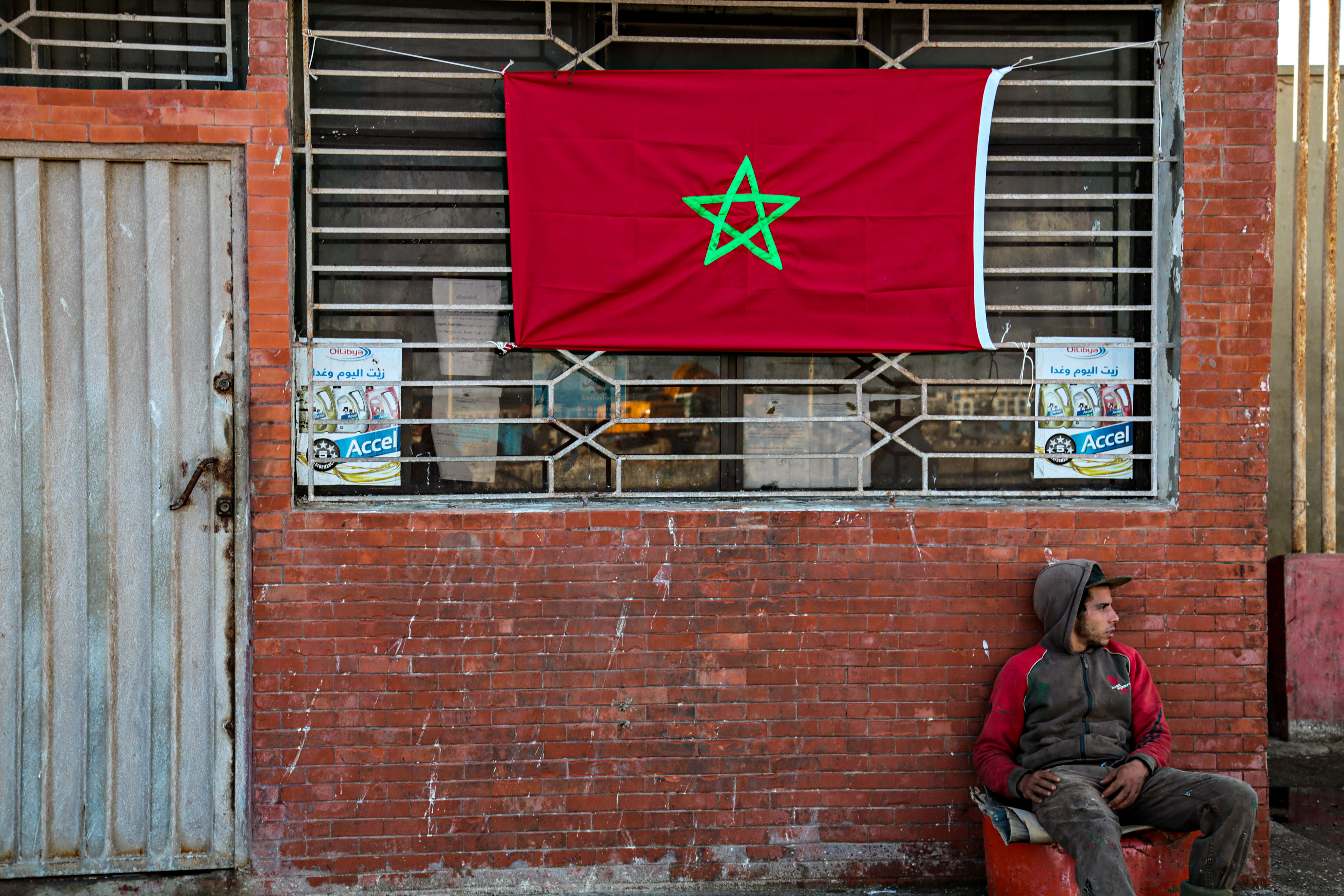 A fisherman waiting for the next catch.