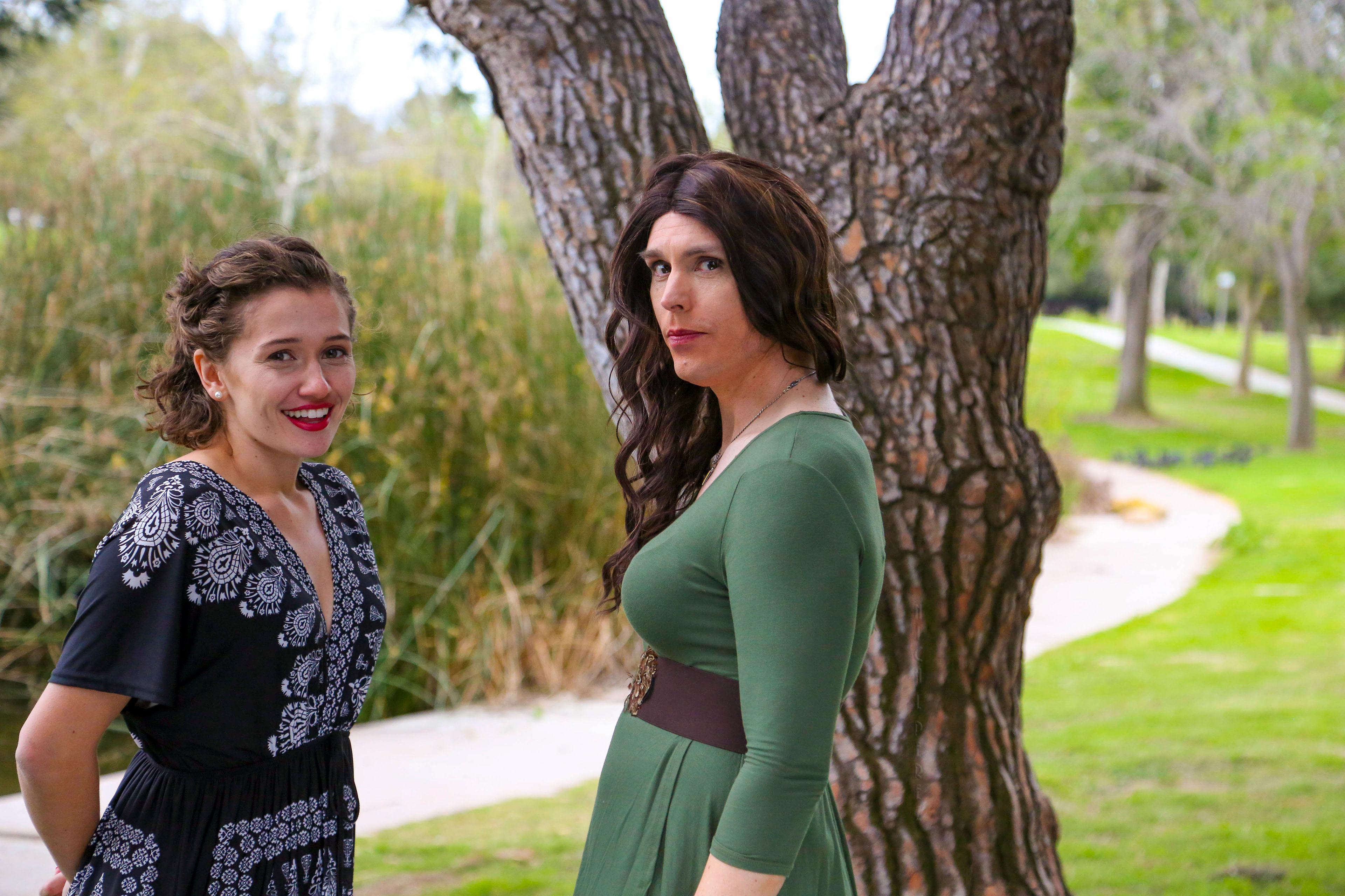 Jordan Knapp and Jan-David Soutar on the final scene of "As We Were"