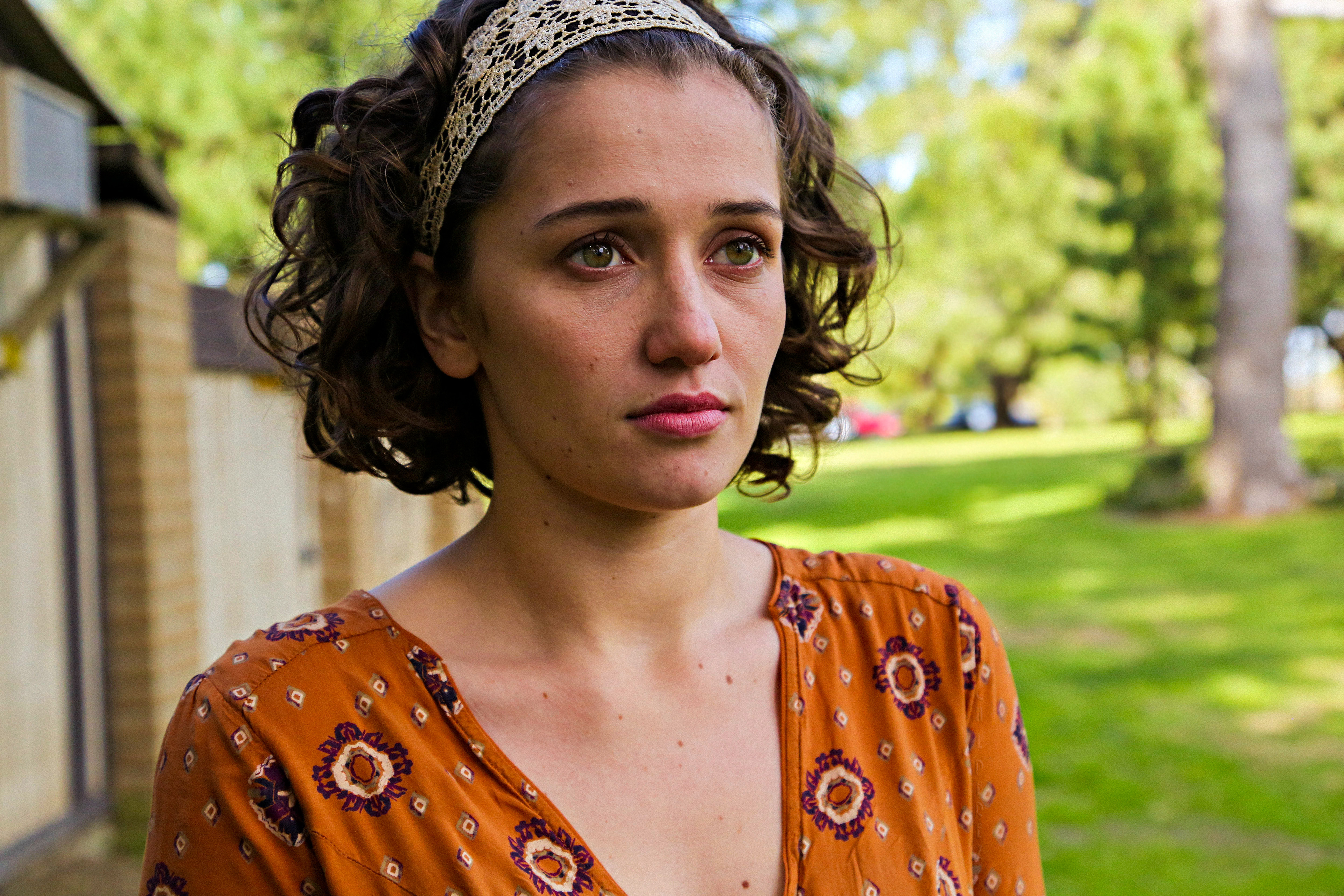 Jordan Knapp as Sarah during a flashback shot  in "As We Were"