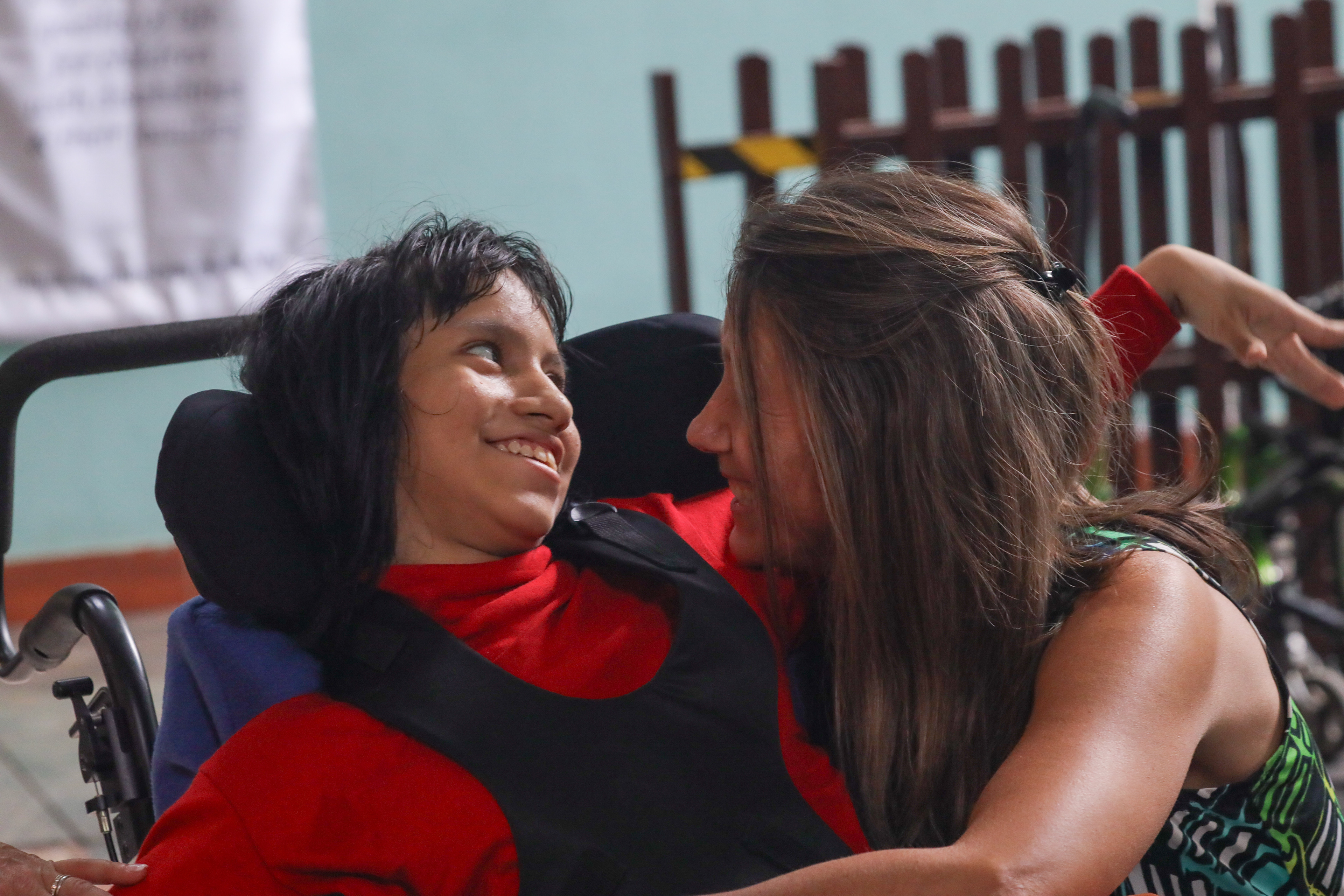 Maria Fernanda and volunteer, Anna Marie