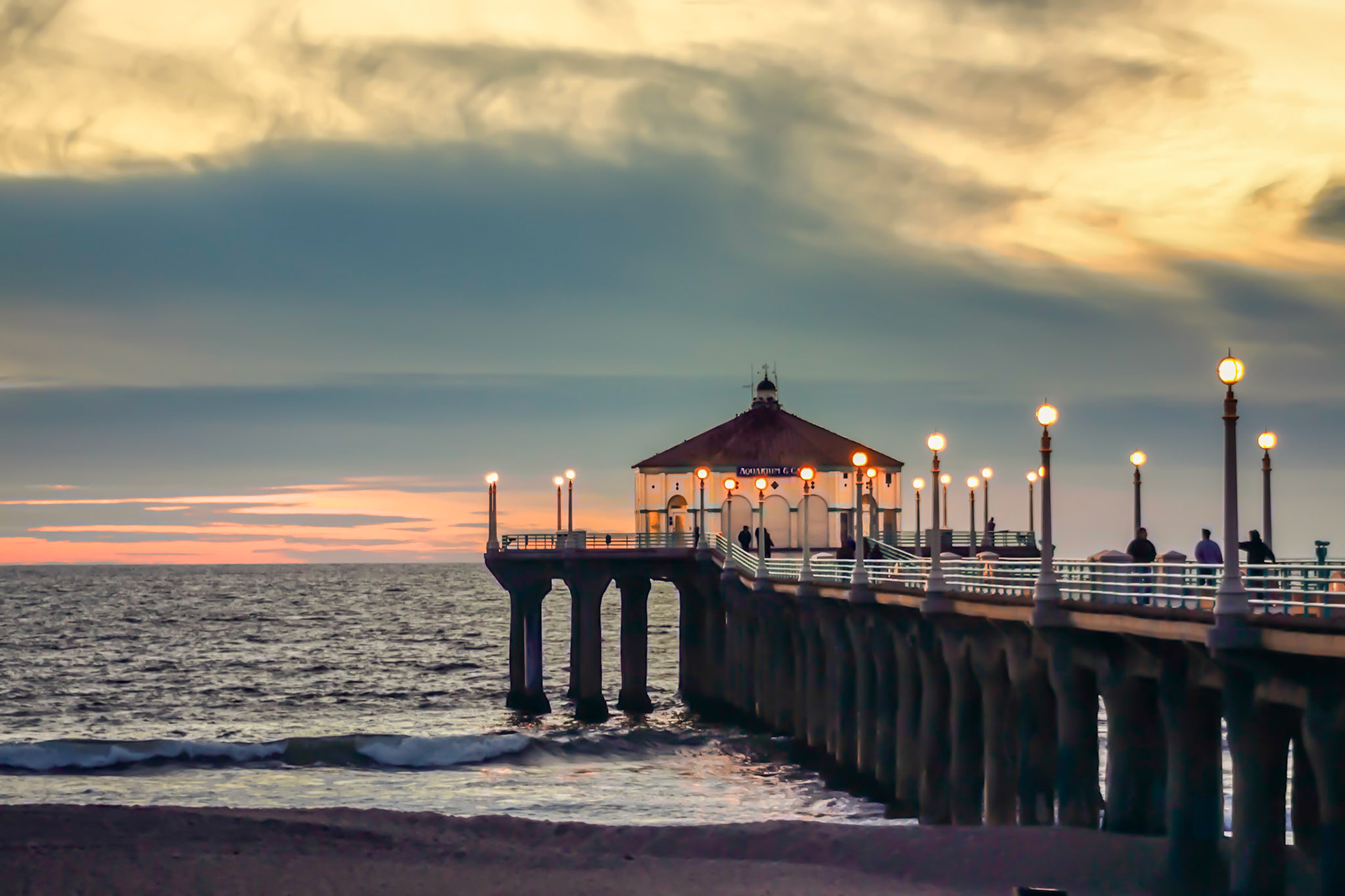 California Pier At Sunset