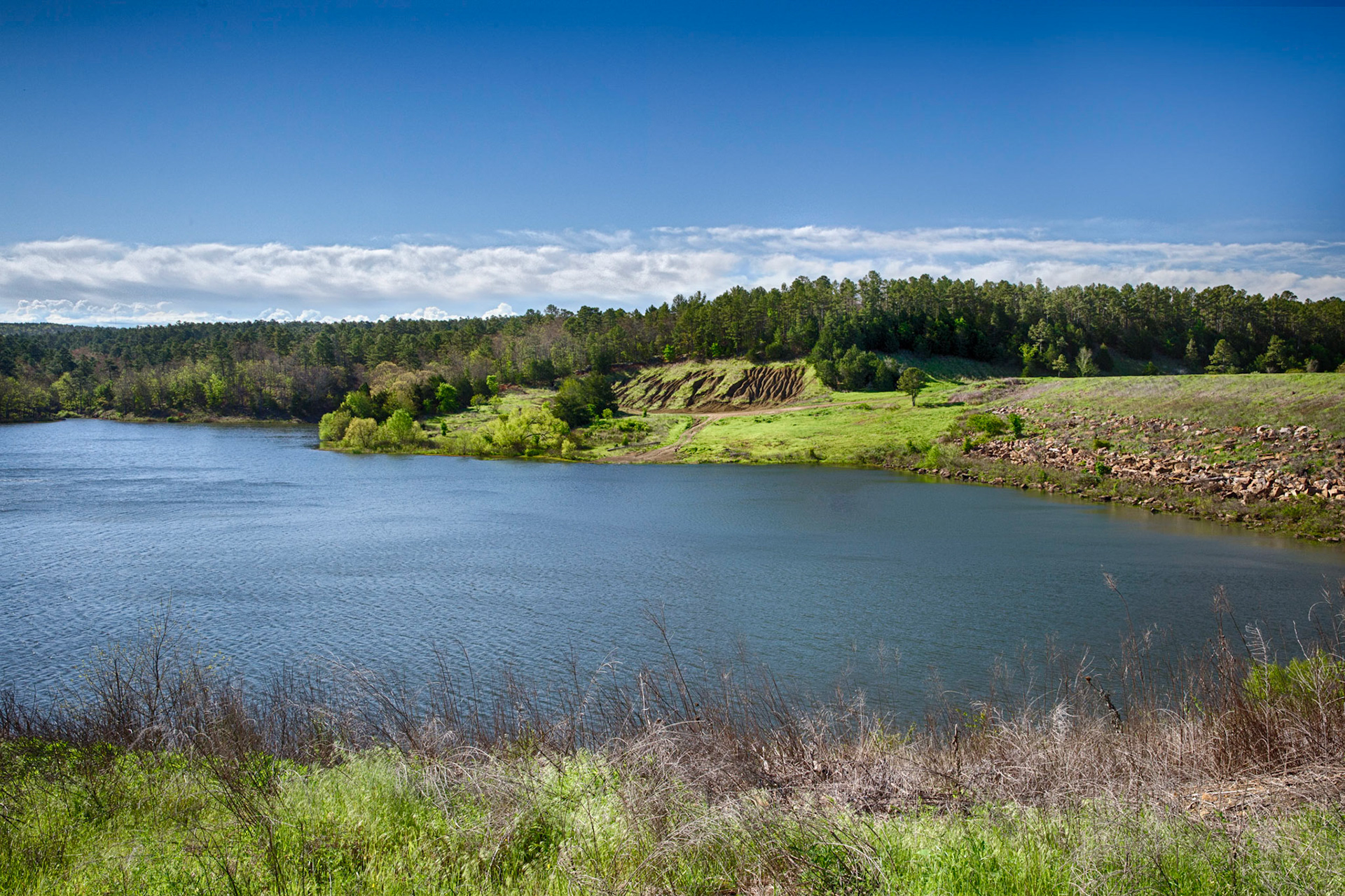 Lake At Robbers Cave Park