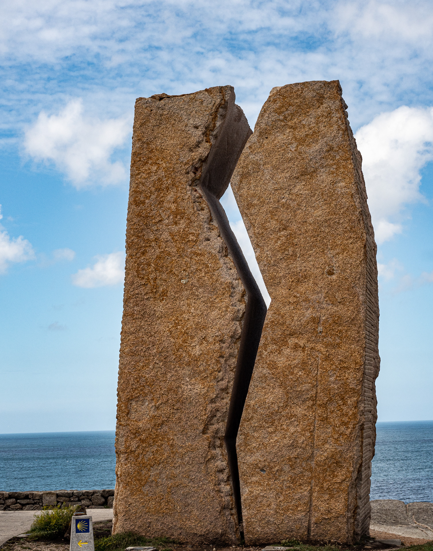Fisterre Monument on the Camino de Santiago