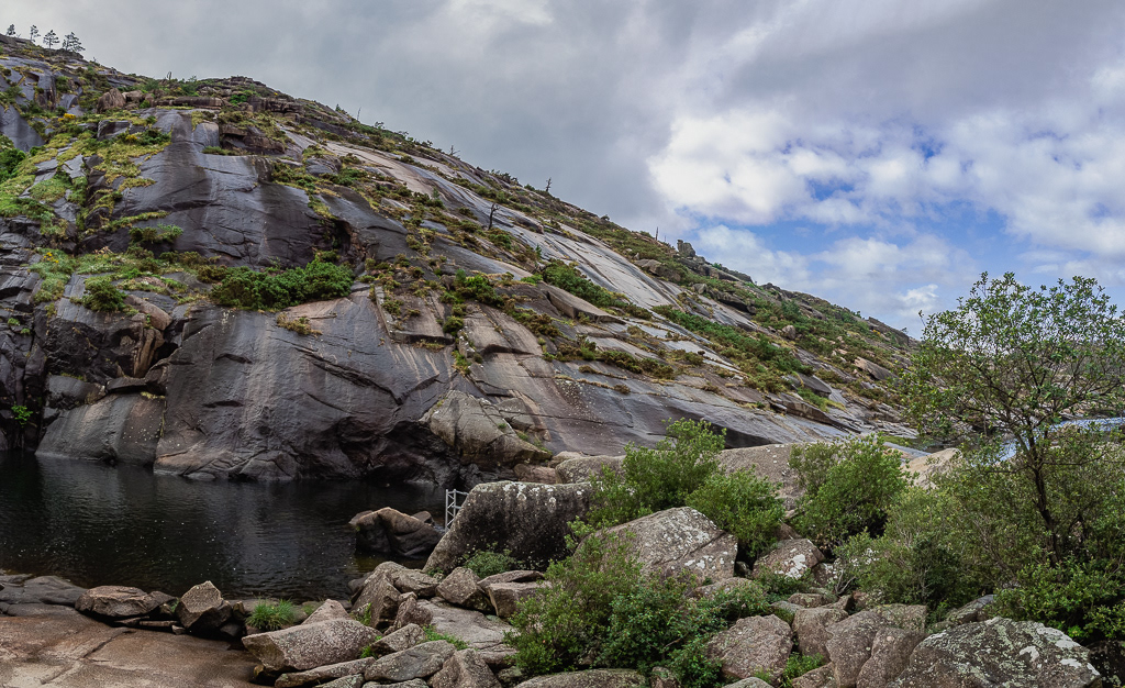 Ezaro Waterfall Panorama 2