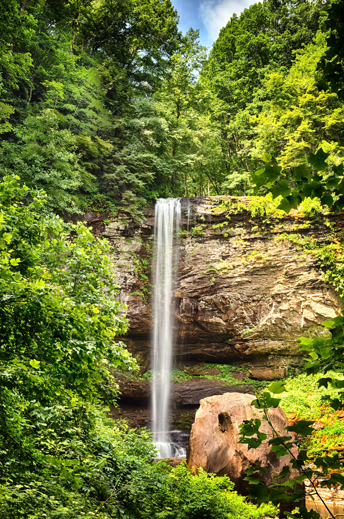 Cloudland Canyon Waterfall Vertical 