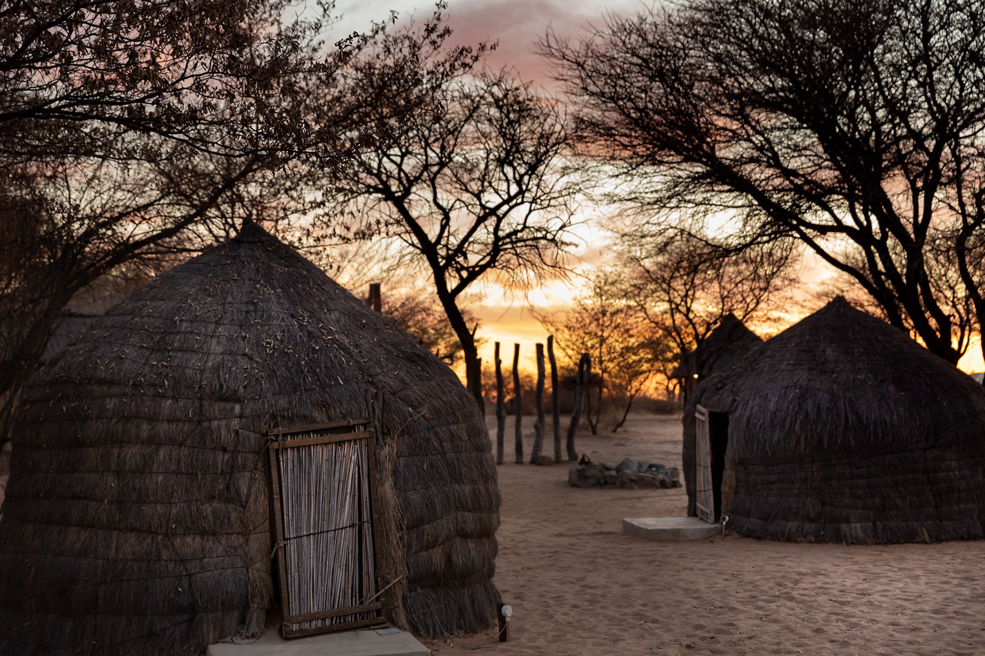 Sundown at Ghanzi Campground