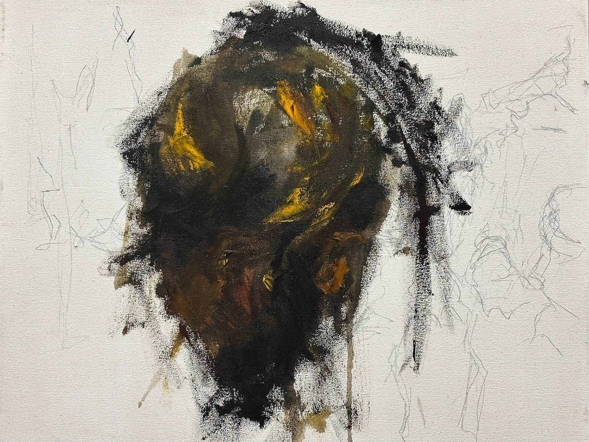 The development of Goliath’s face and helmet shows what his human features might have looked like at first. But in the animation, his face gradually turns demonic—revealing what David saw in the spiritual realm, a glimpse of how terrible Goliath’s soul must have appeared, and what David must have been so angry at.