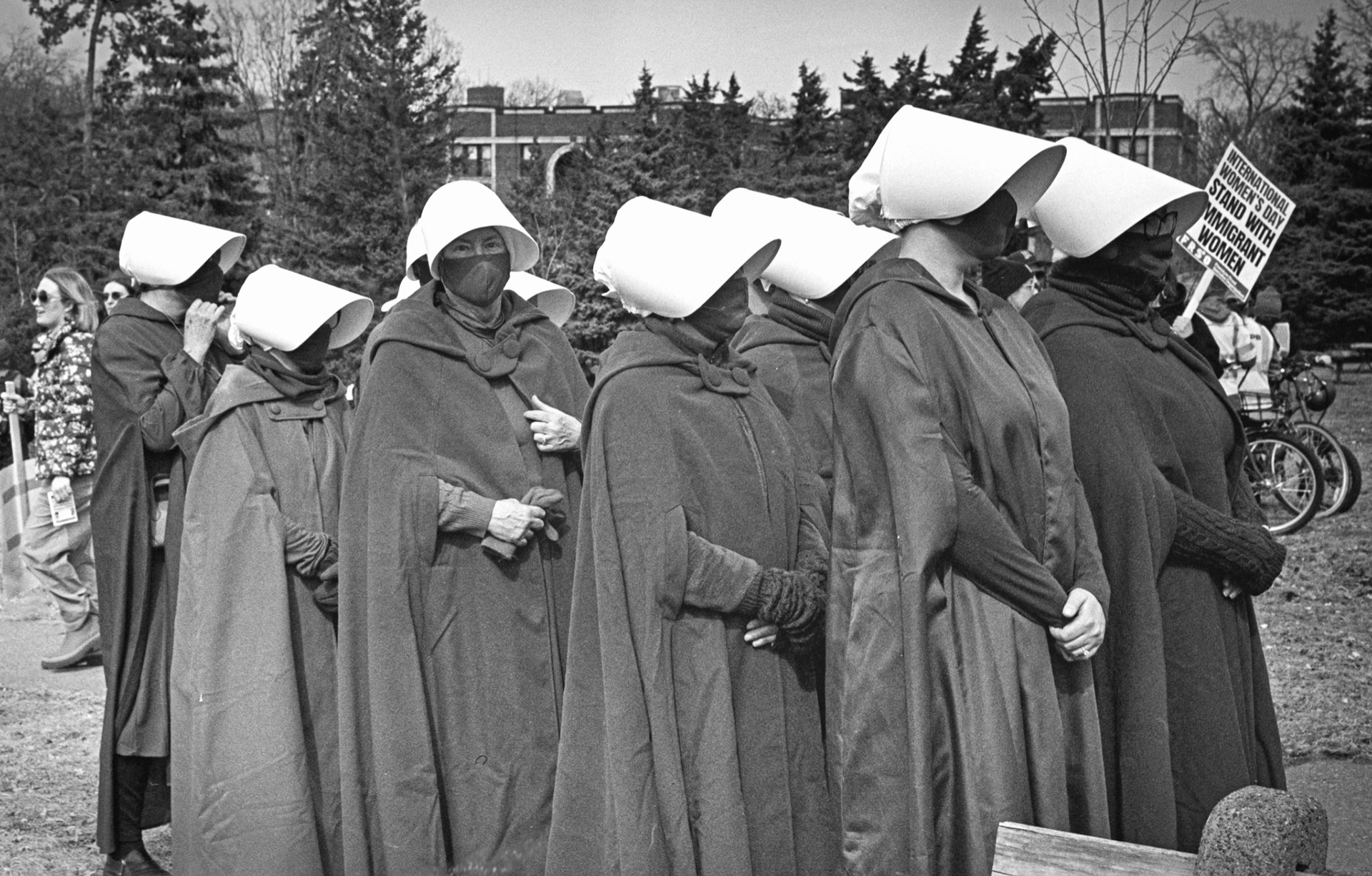 Handmaids, International Women's Day March, March 2026