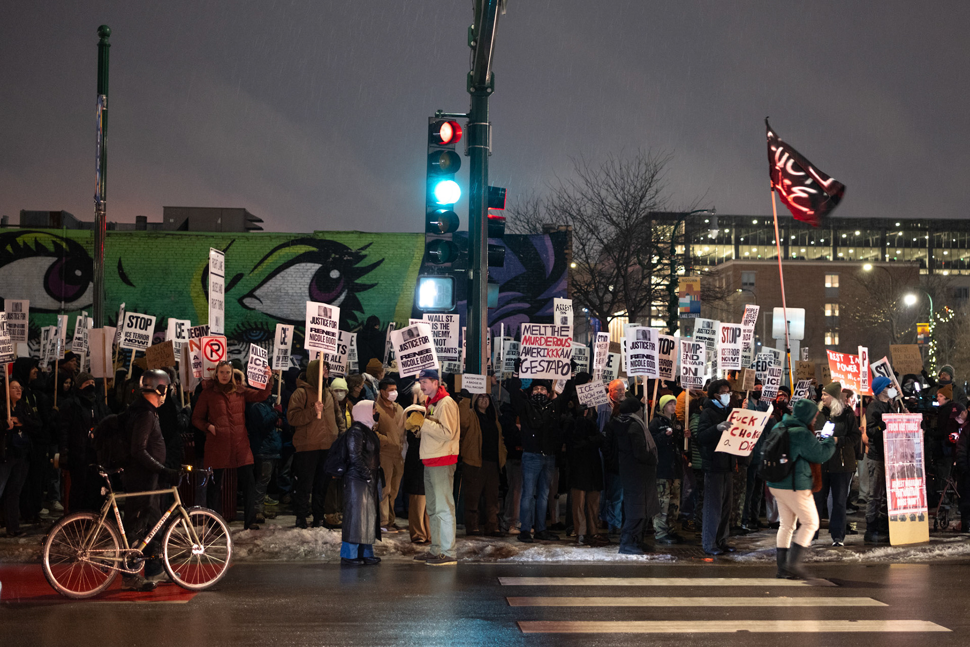 South Minneapolis the day after Renee Good was murdered, January 2026