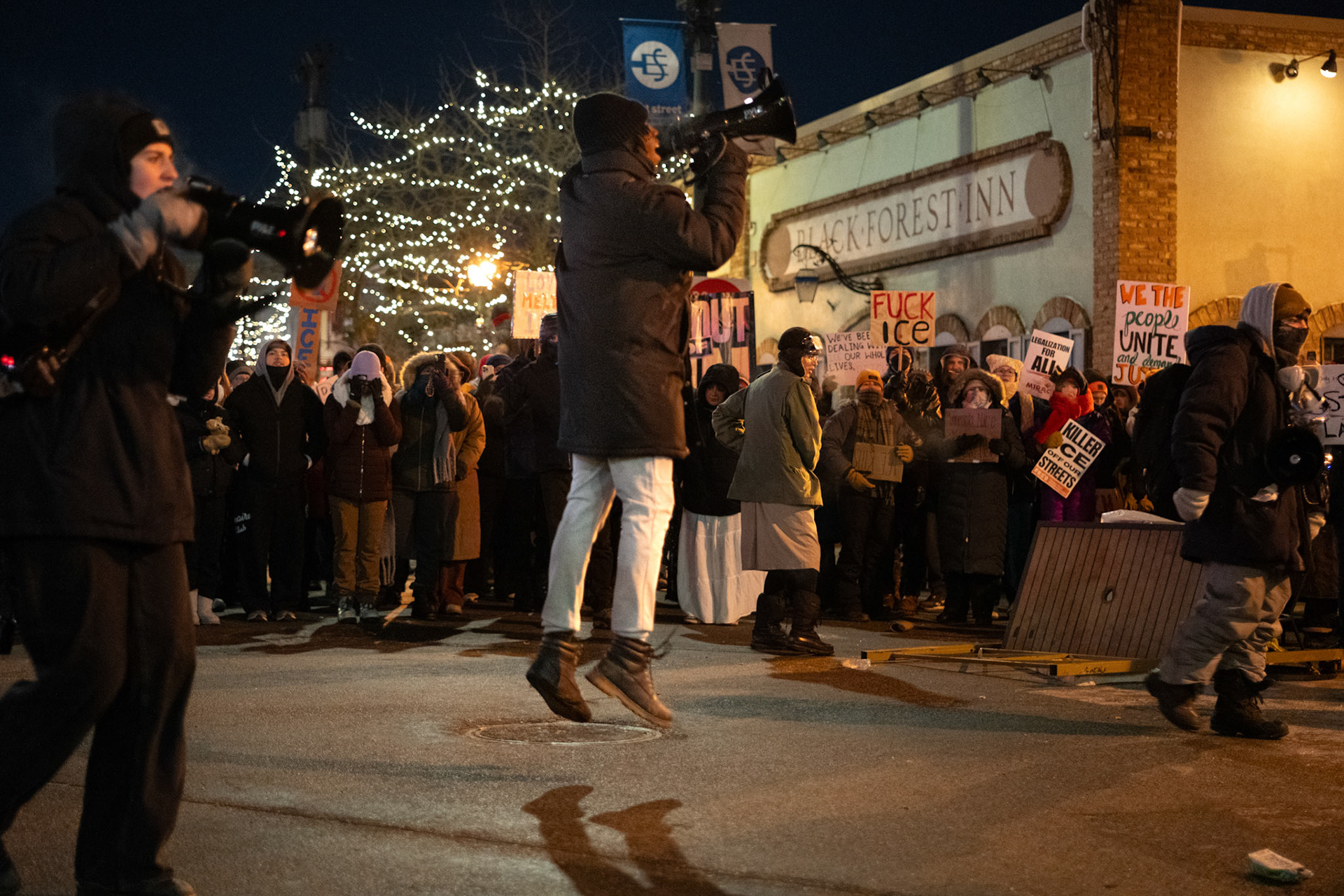 Site of Alex Pretti's killing hours after his death, January 2026