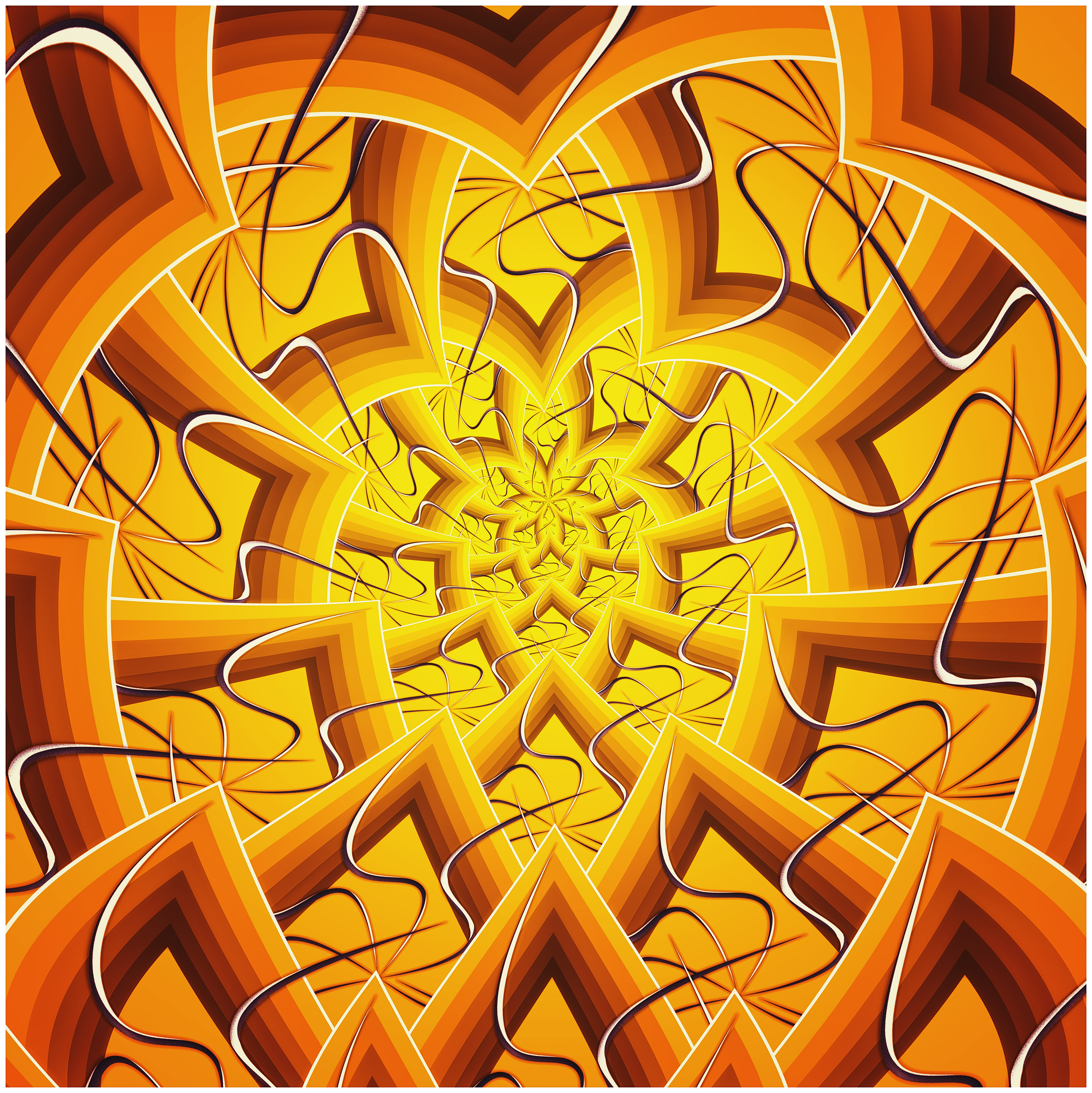 Chaotic Tangles in Orange (2023)