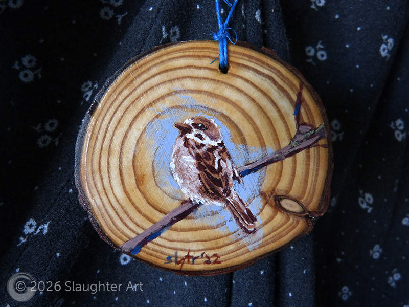  Sparrow About 3"x3" - $35