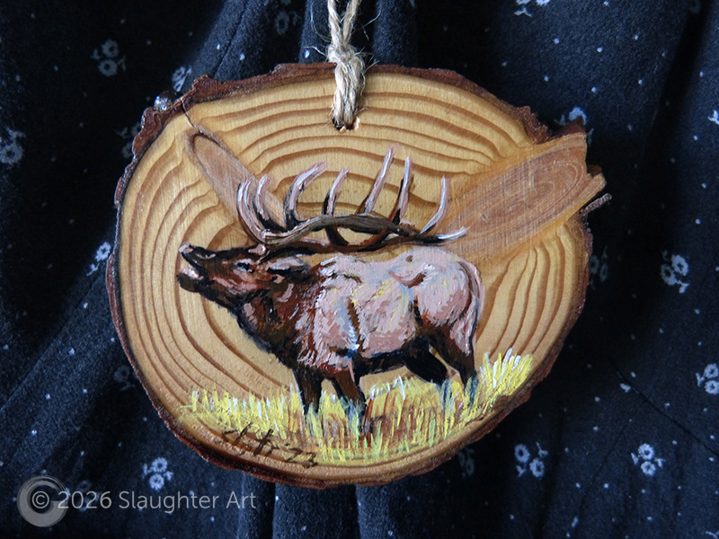 Elk About 3"x3" - $35