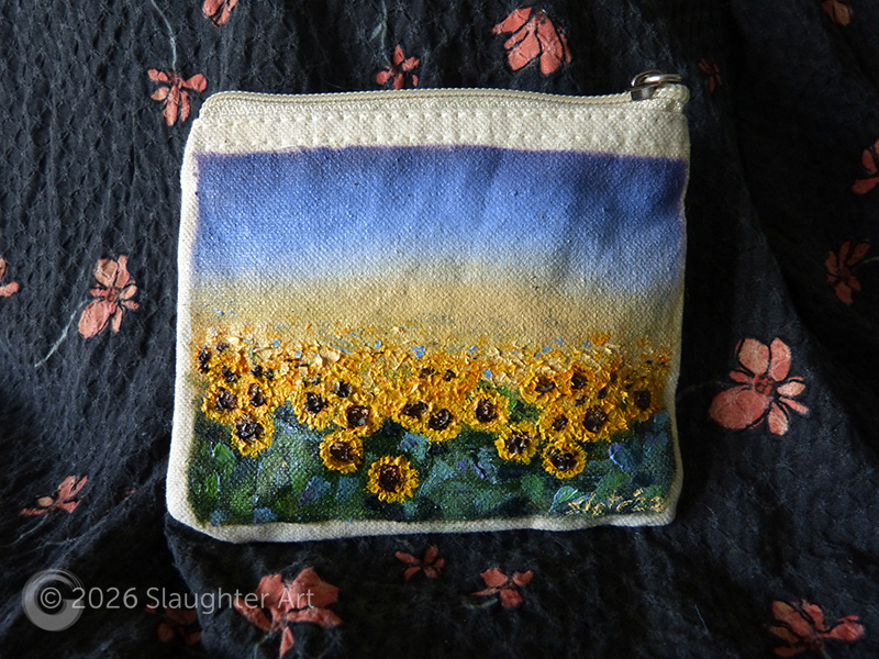 Sunflowers About 4"x3" - $75