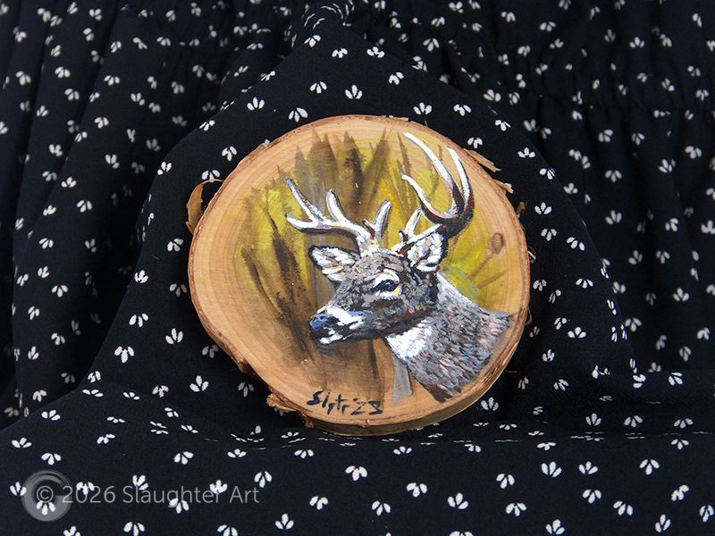 Buck About 3"x3" - $35