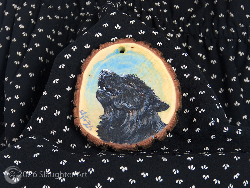 Wolf, About 3"x3" - $35