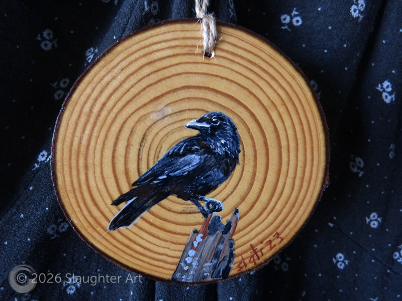 Crow About 3"x3" - $35