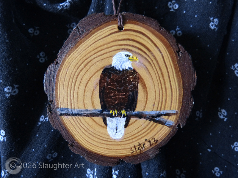  Bald Eagle, About 3"x3" - $35