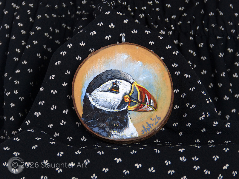  Puffin About 3"x3" - $35