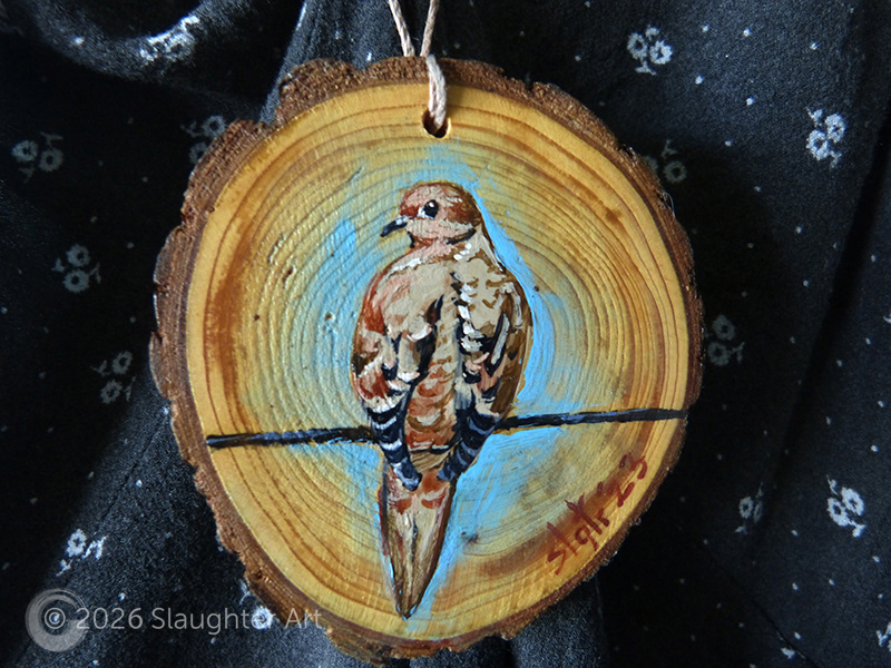 Mourning Dove About 3"x3" - $35
