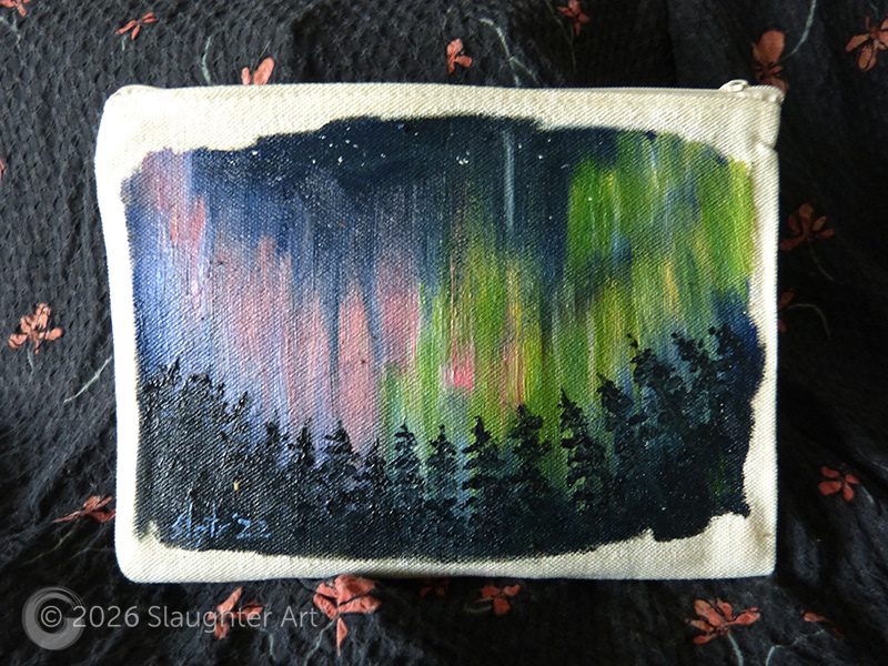 Northern Lights About 6"x4" - $100