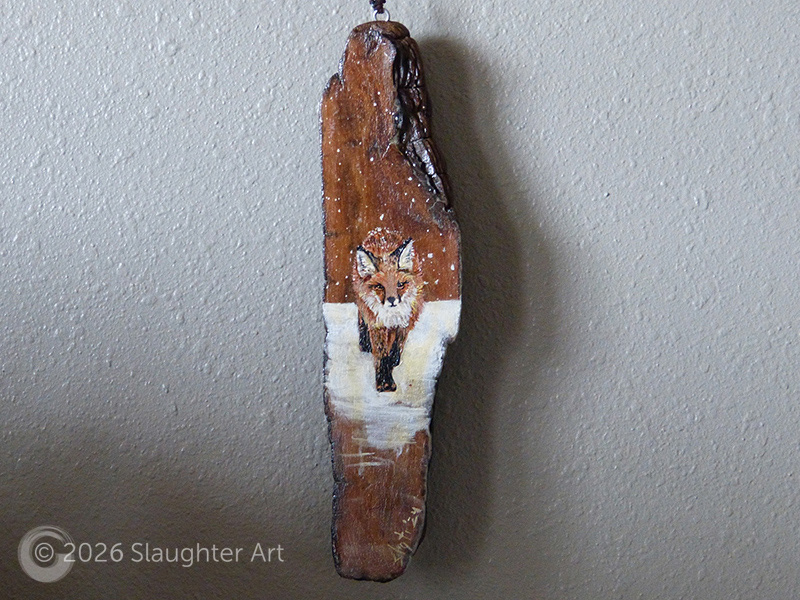 Red Fox About 1"x6" - $50
