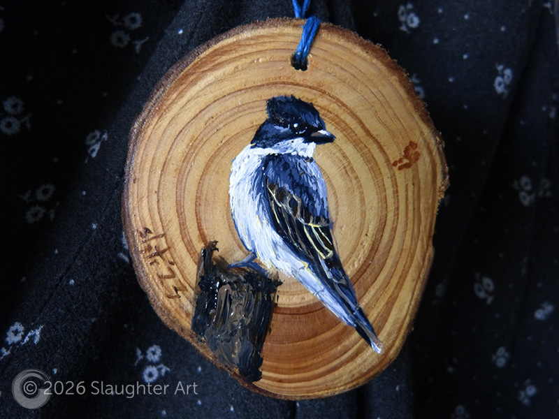 Eastern Kingbird About 3"x3" - $35