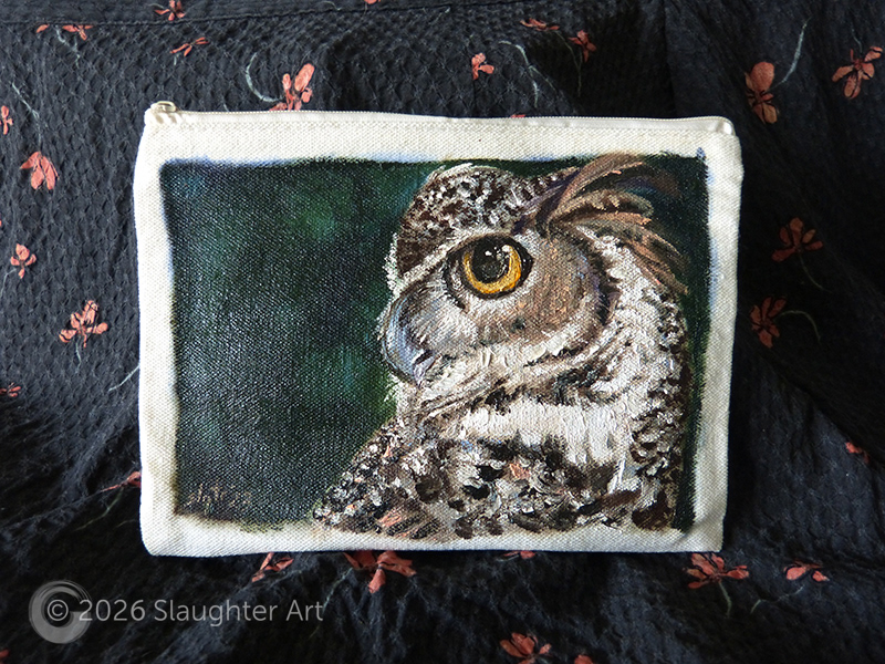 Screech Owl About 6"x4" - $100