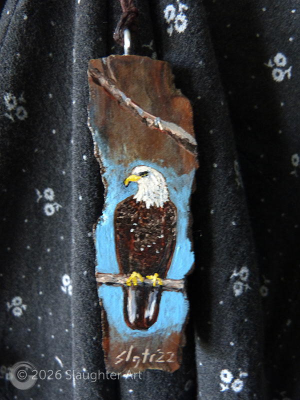 Bald Eagle, About 1"x3" - $35