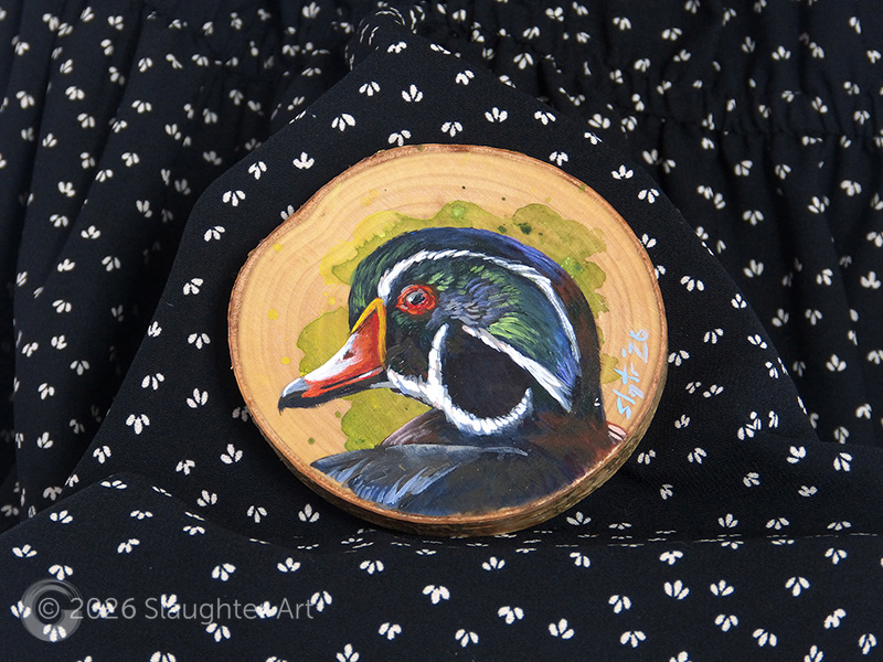 Wood Duck About 3"x3" - $35