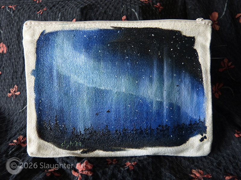 Northern Lights About 6"x4" - $100