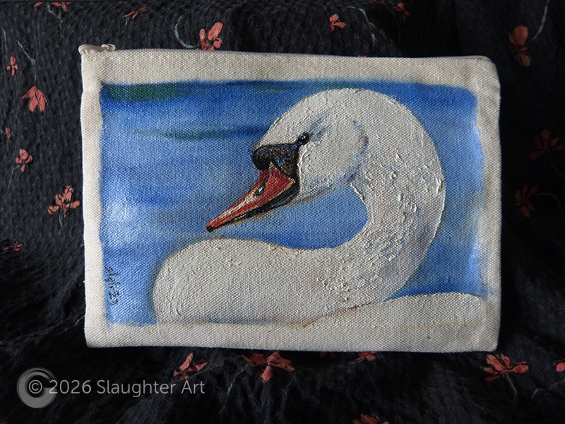 Swan About 6"x4" - $100