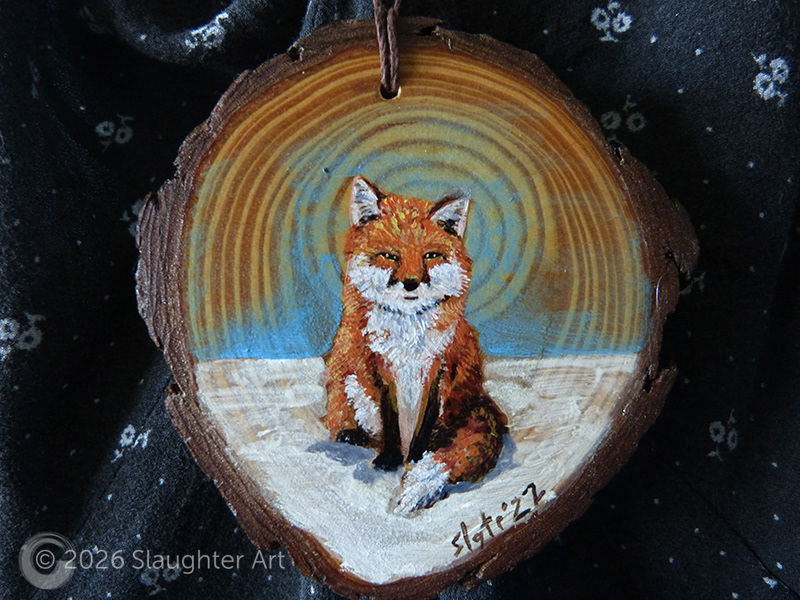 Red Fox About 3"x3" - $35