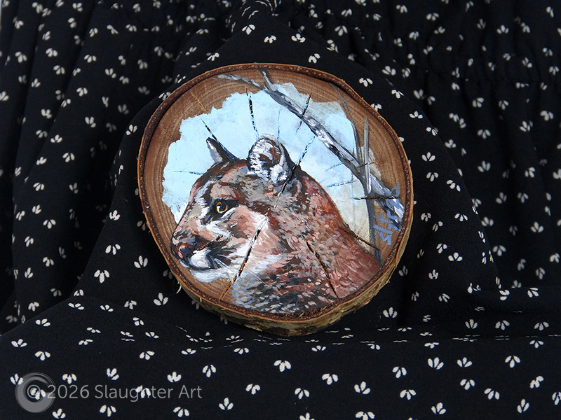 Cougar About 3"x3" - $35