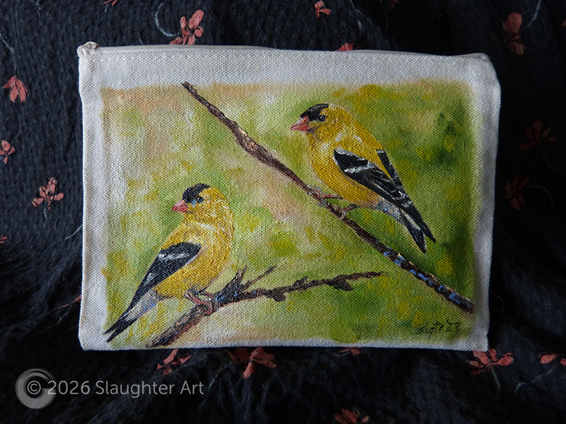 Goldfinches About 6"x4" - $100