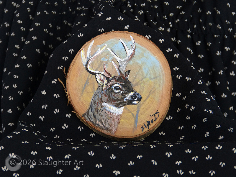 Buck About 3"x3" - $35