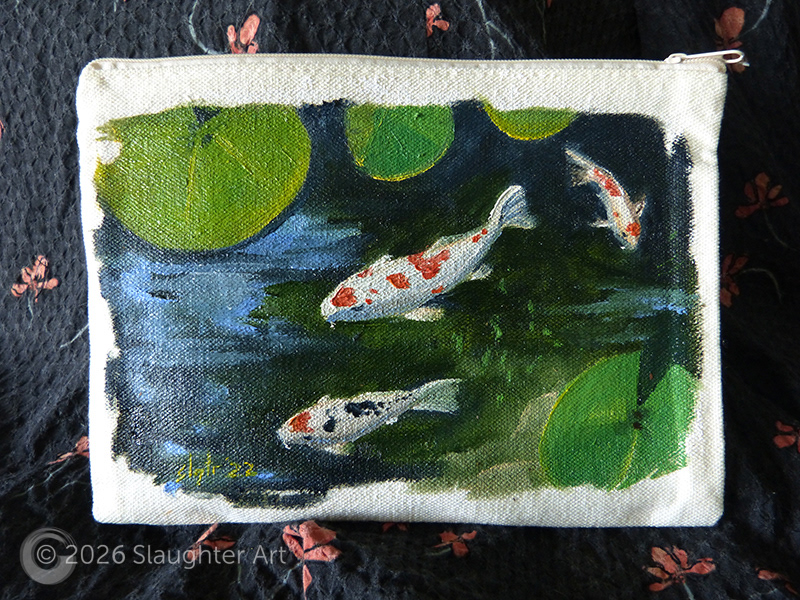  Koi About 6"x4" - $100