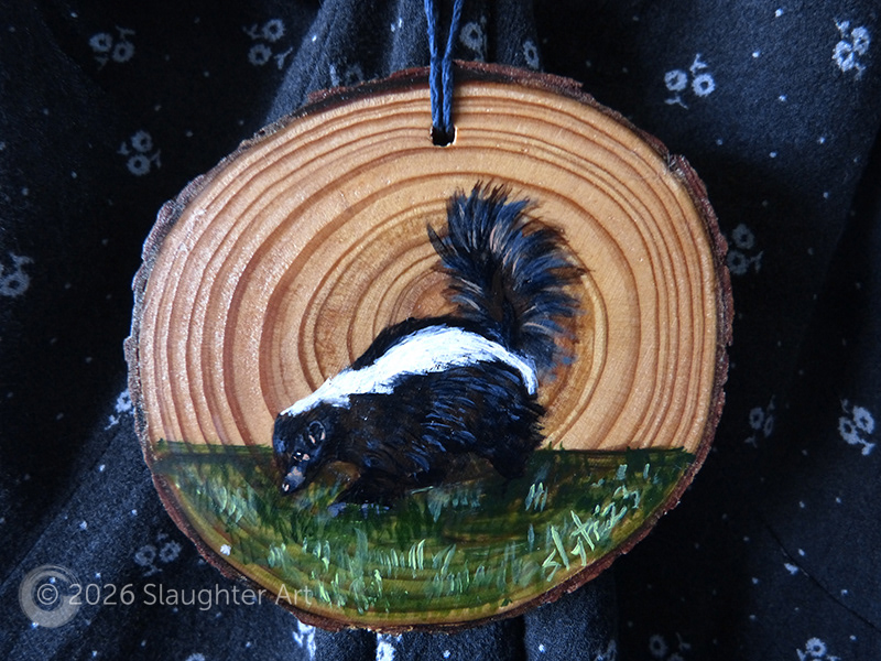  Skunk About 3"x3" - $35