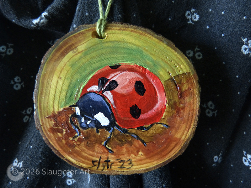  Ladybug About 3"x3" - $35
