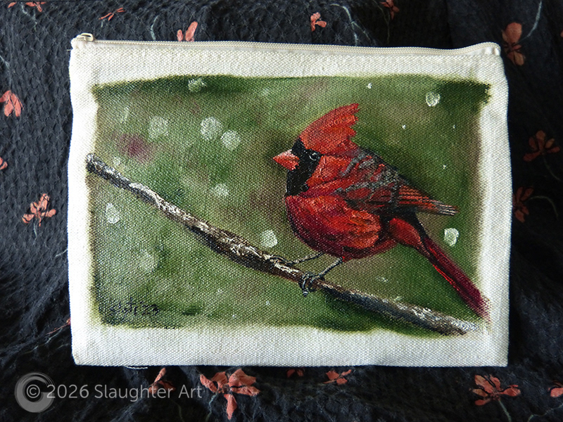 Cardinal About 6"x4" - $100