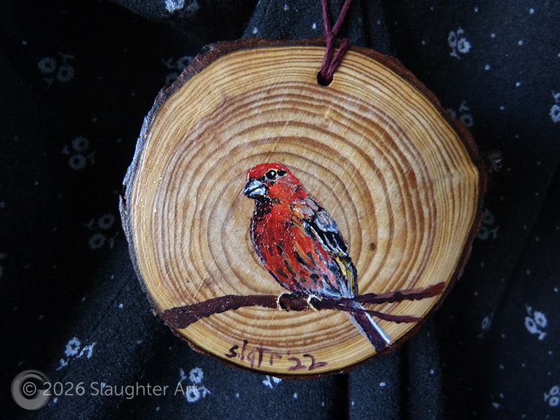 Purple House Finch About 3"x3" - $35