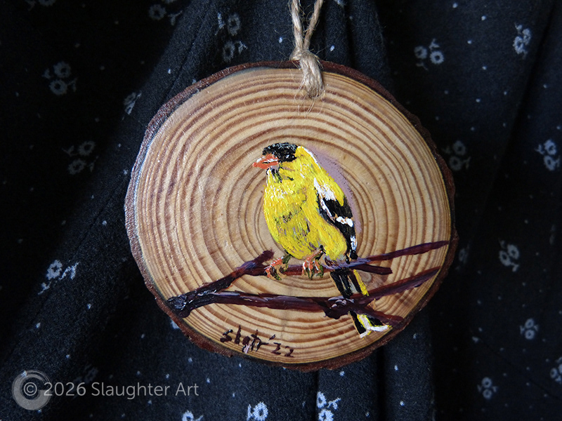 Goldfinch About 3"x3" - $35