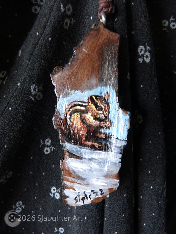 Chipmunk About 1"x3" - $35
